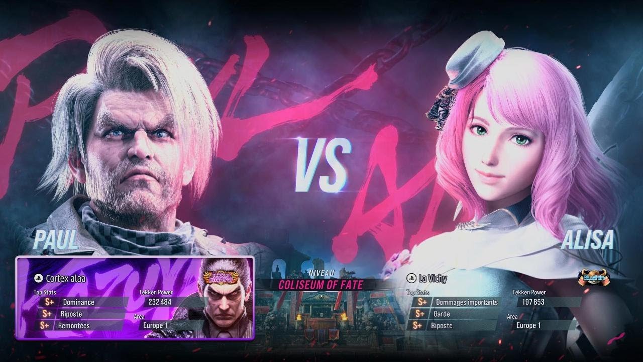 TEKKEN 8 (SEASON2) Cortex alaa (Paul) vs (Alisa) La Vichy Matches