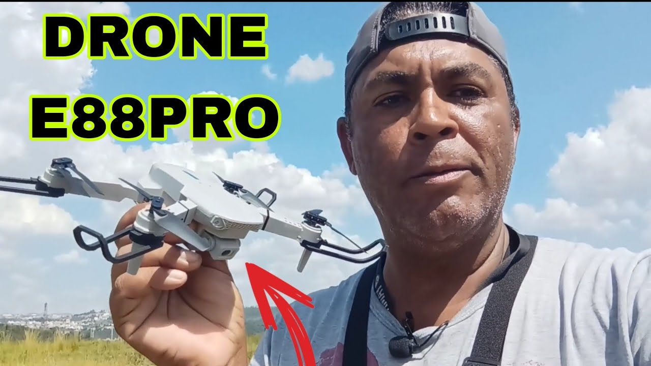 PRIMEIRO VÔO TESTE DO (DRONE E88PRO) E O BICHINHO QUASE FOI EMBORA.