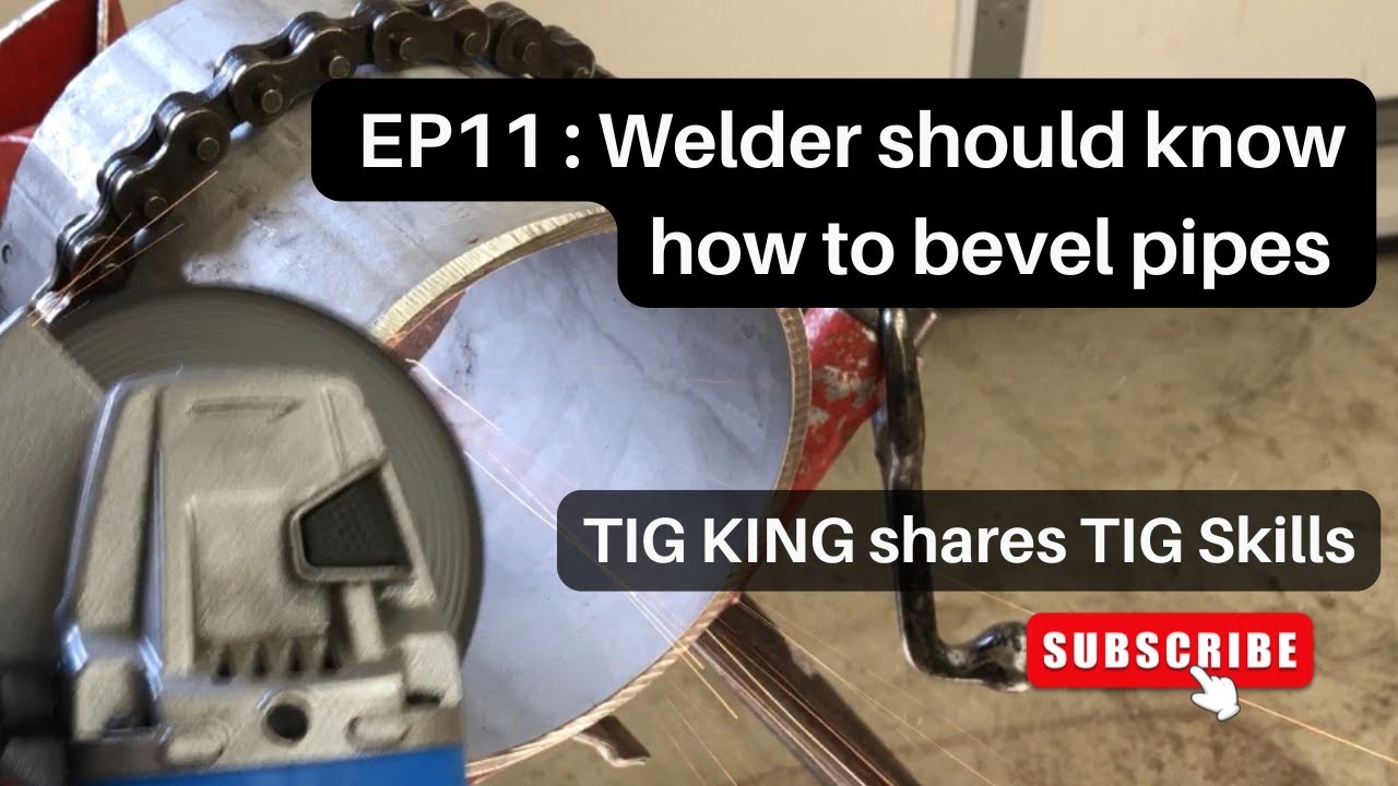 How to bevel pipes like a machine? Pipe welder's essential skill