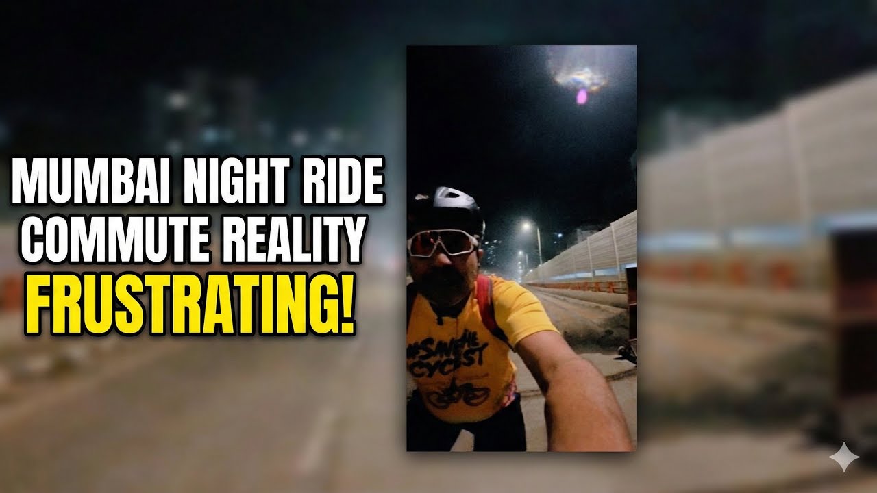 Mumbai Cycling Commute: Navigating the Bridge Construction Zone 🚧 🚲