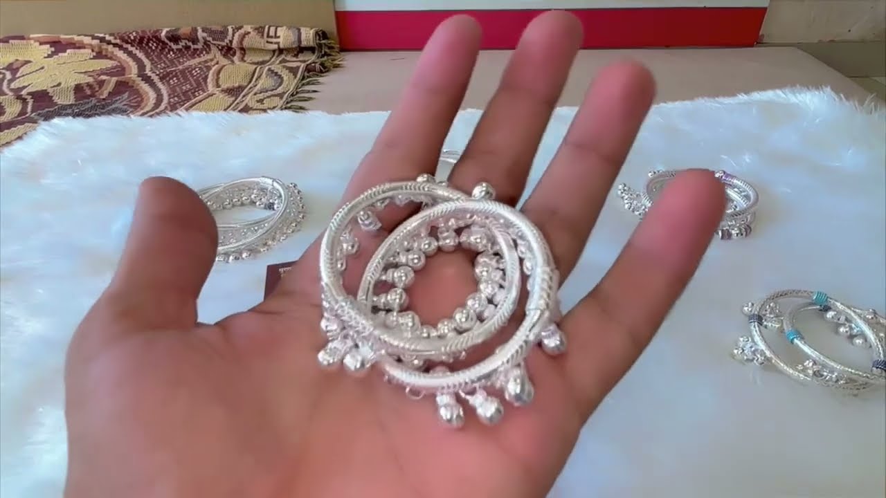 Rajasthani bacho ke silver payalkade #youtube #wedding #viralvideo #fashion #payalcollection