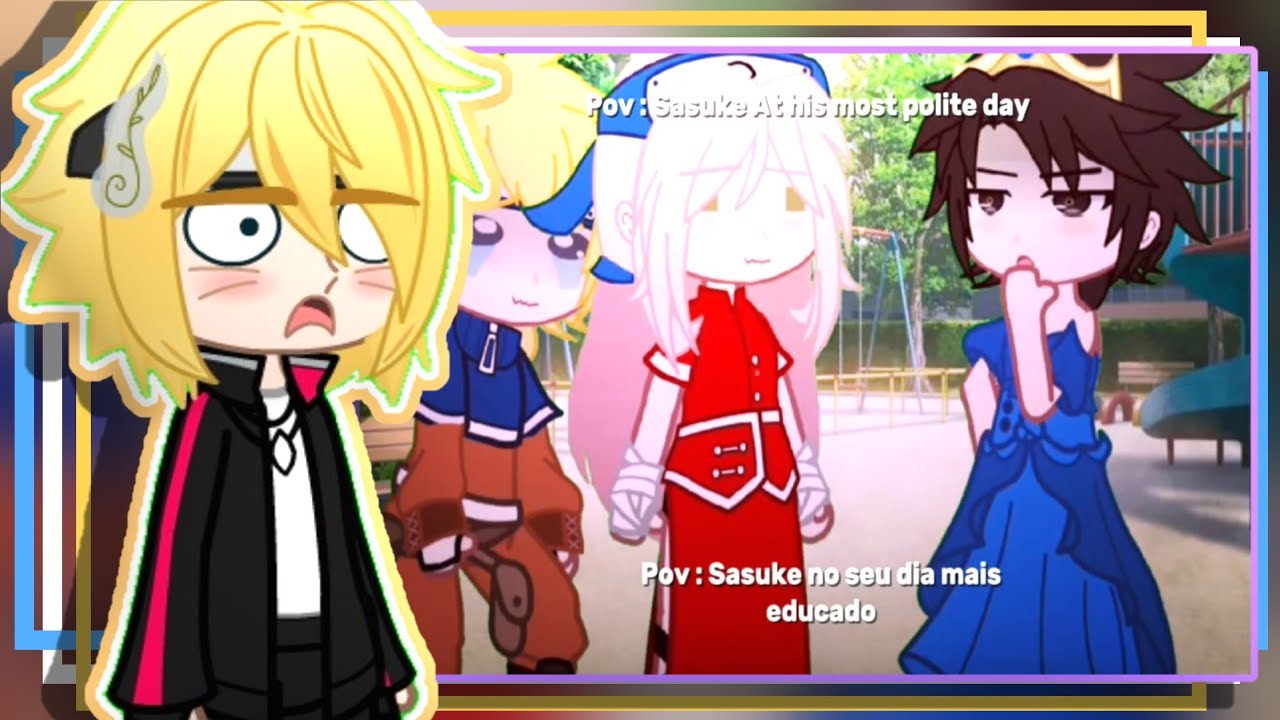 •|🙊✨| Atual Time 7 + Himawari Reagindo a MEMES de NARUTO |🕶️🙅🏼‍♀️|• - MEMES GACHA {2/??} - [GC]