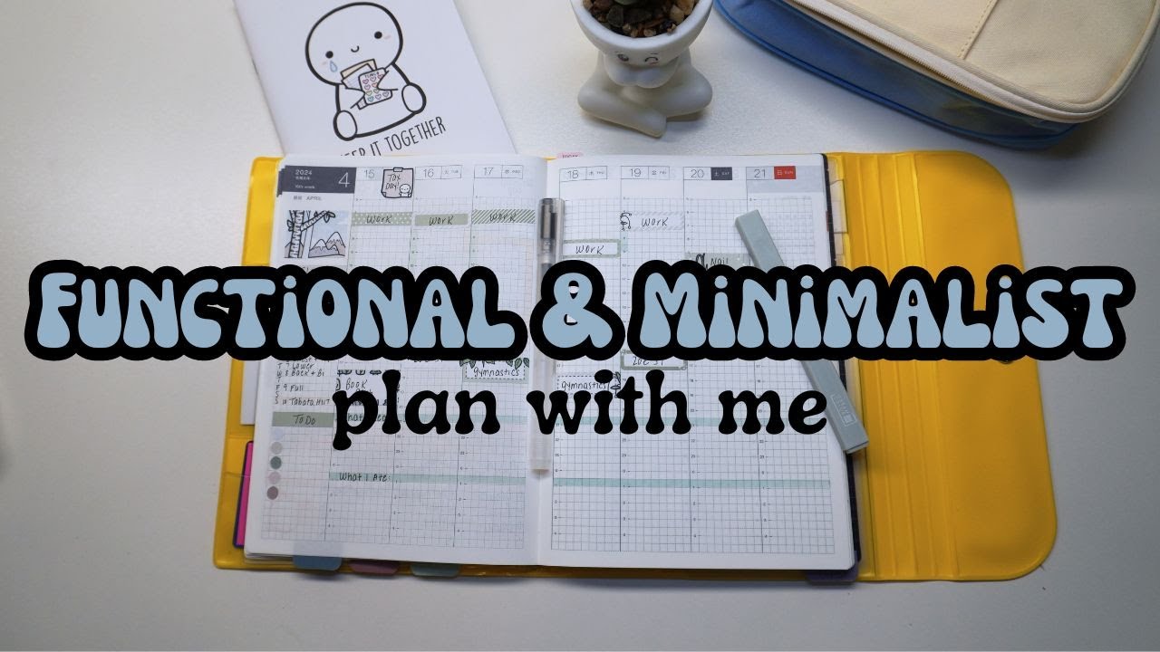 Plan With Me 📖| Functional and Minimalist Planning❤️ | Hobonichi Cousin Avec