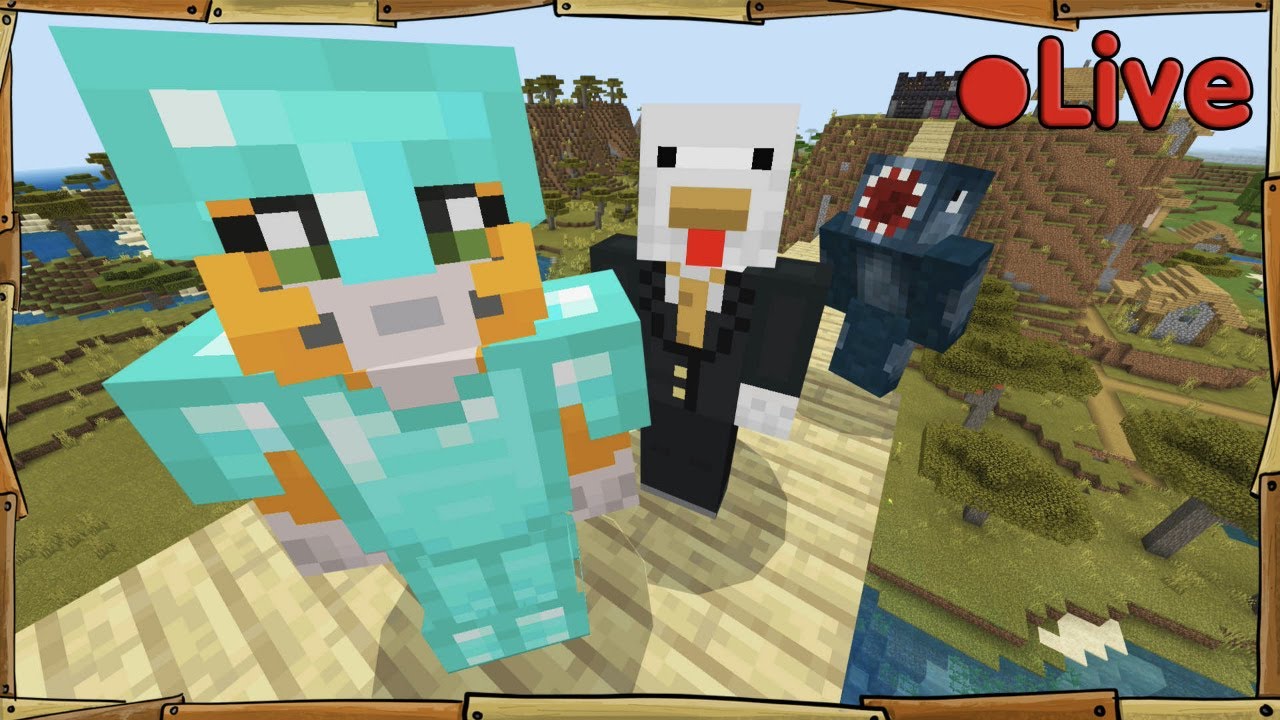 Minecraft - W/Squid + Sqaishey - 🔴 Live