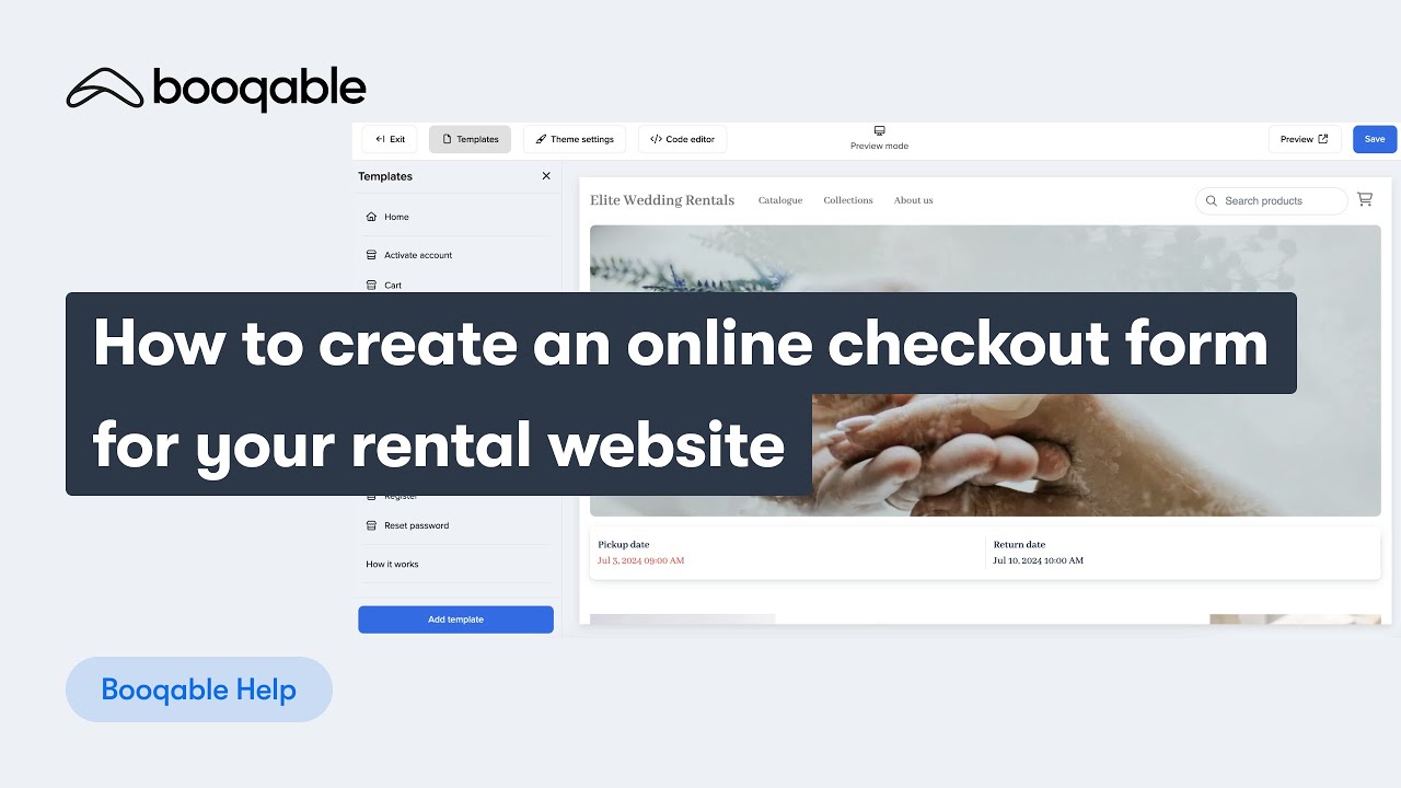 How to create an online checkout form for your rental website