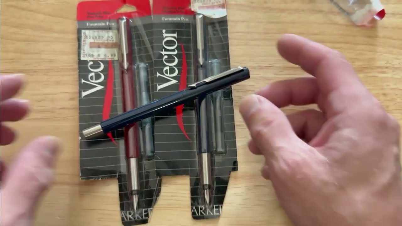 Opening a Parker Vector NOS fountain pen