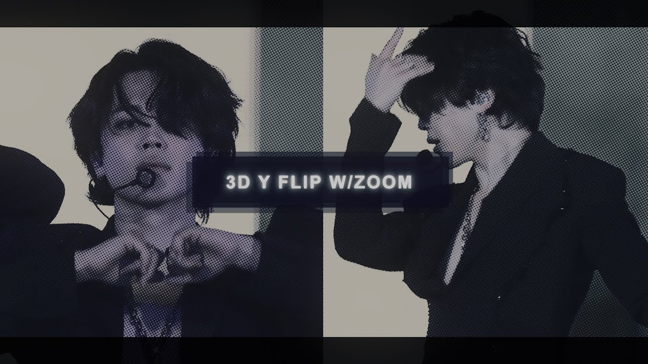 3D y flip with zoom transition | after effects tutorial - read pinned comment!
