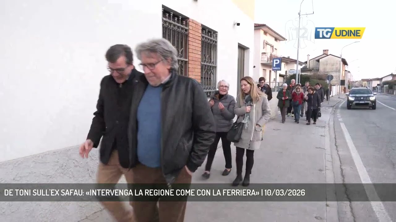DE TONI SULL'EX SAFAU: «INTERVENGA LA REGIONE COME CON LA FERRIERA» | 10/03/2026