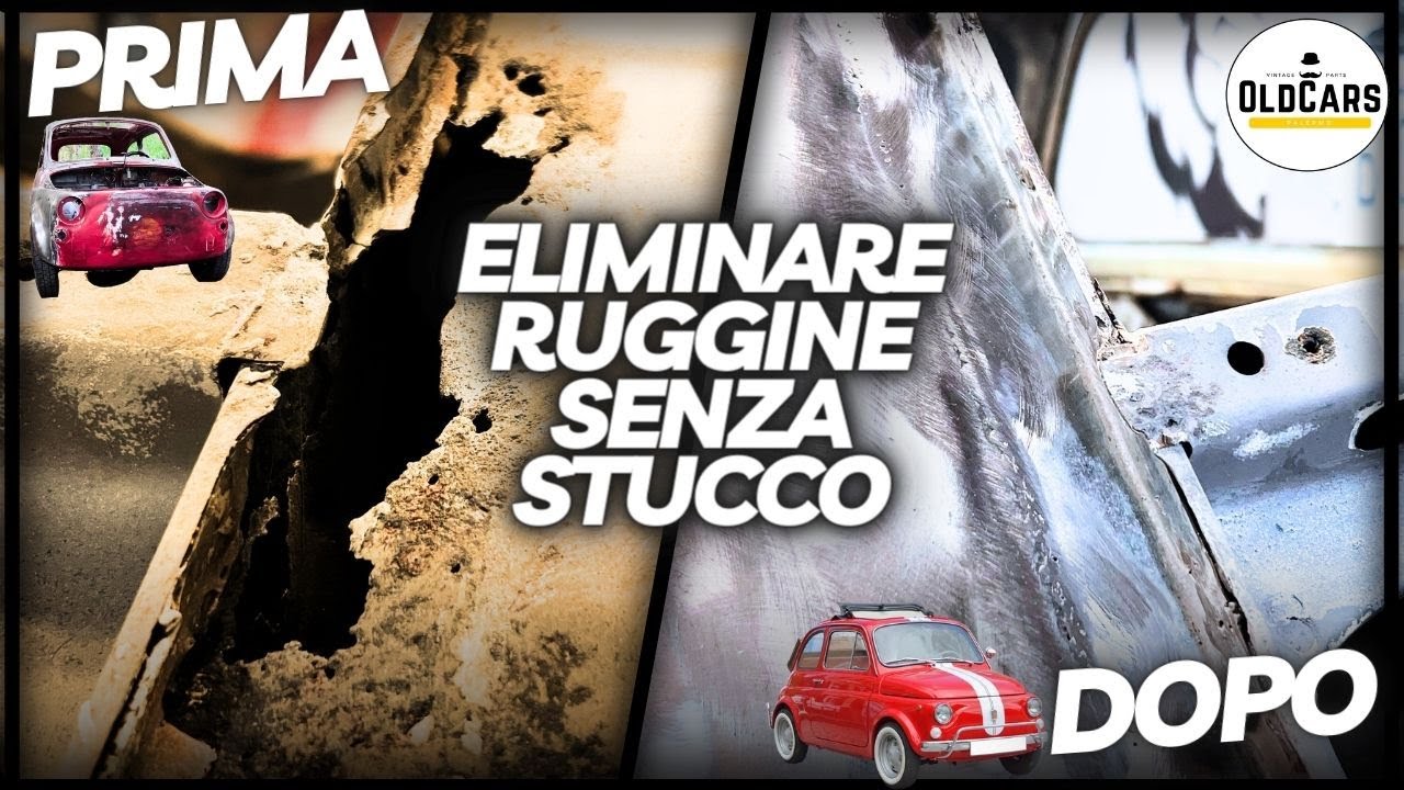 Ruggine Passante sulla Carrozzeria Fiat 500   🔨💣  Eliminare senza Stucco Metallico (POV)