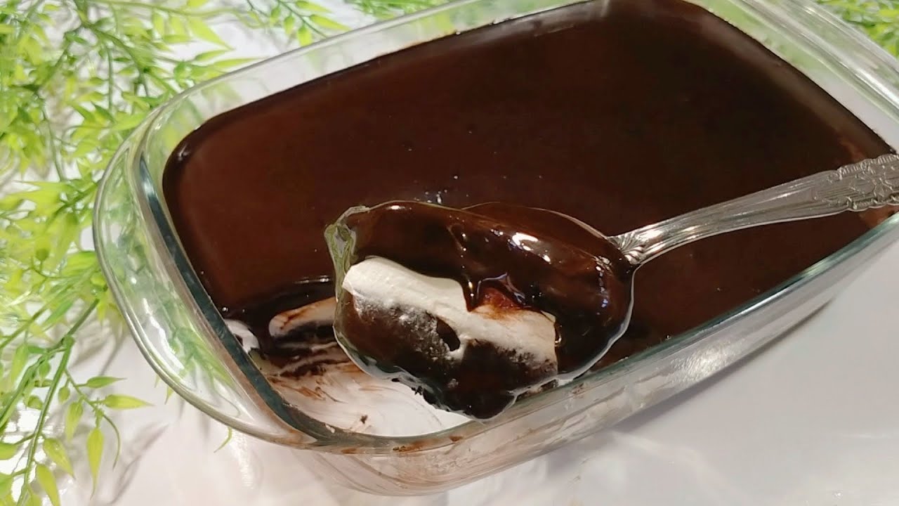 عندك نصف لتر حليب ونصف كوب دقيق حضري تحليه بارده في10 دقايق بدون بيض بدون فرن بدون نشا بدون مجهود