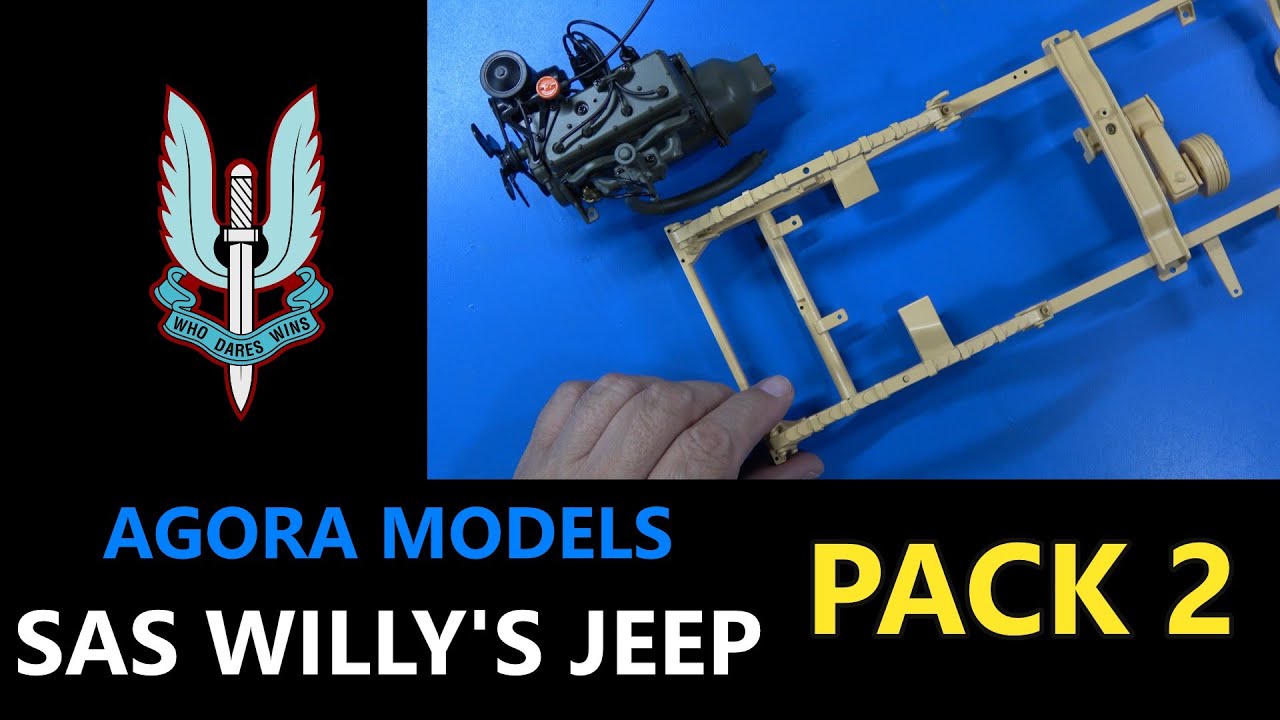 Сборка британского SAS Willy's Jeep Pack 2, этапы с 6 по 13 от Agora Models