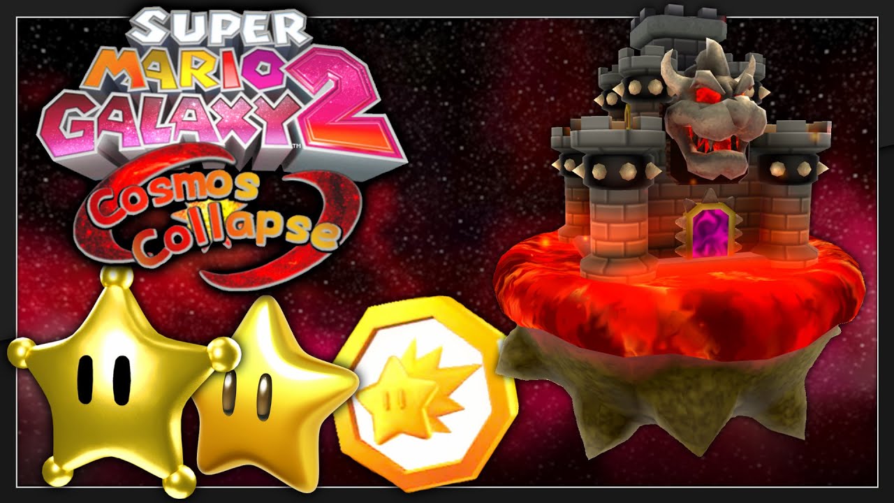 Super Mario Galaxy 2 Cosmos Collapse - Bowser's Lava Lair ALL STARS / COMET MEDAL