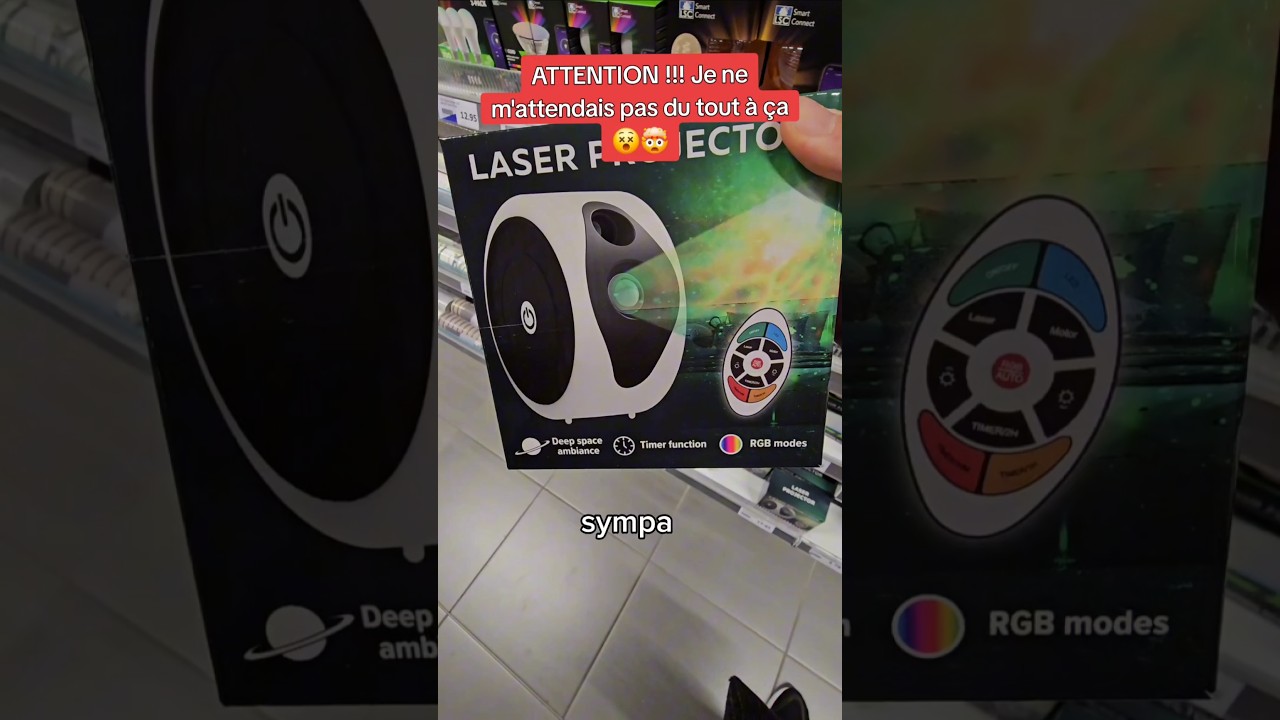Je teste un projecteur led laser #essai #teste #magasinaction #action