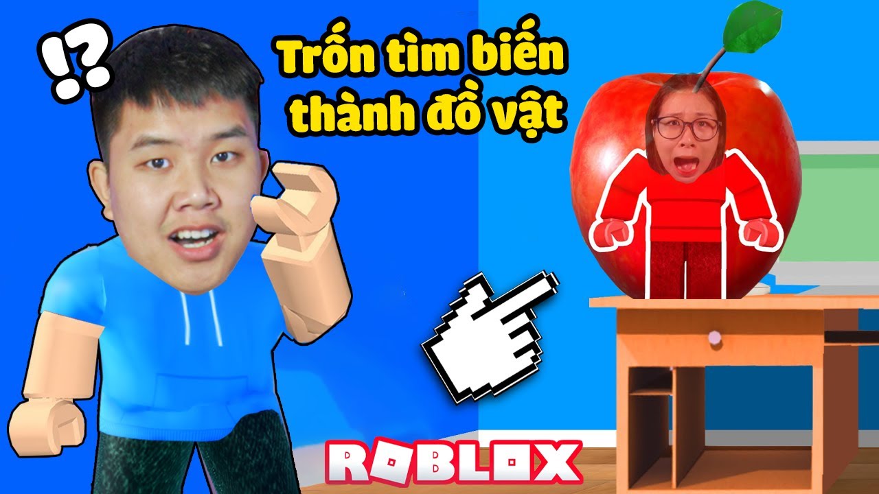 Trốn tìm biến thành đồ vật siêu khó thấy !? bqThanh và Ốc Ai Trốn Giỏi Hơn Trong Roblox