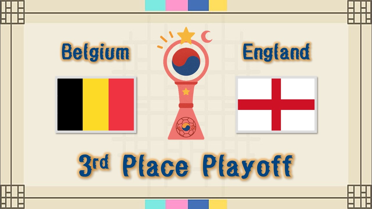 Belgium vs England | 3rd place play-off | 7th World Cup South Korea | PES2021