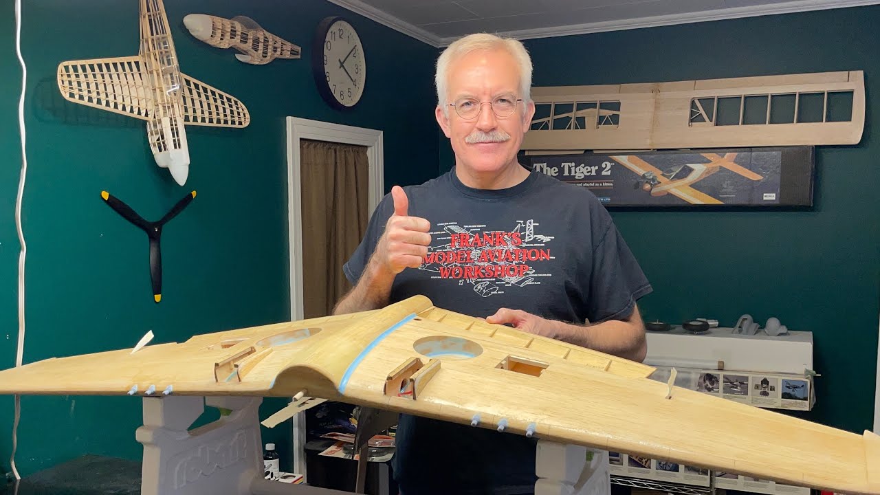 Top Flite .60 size Gold Edition P-40E Warhawk: Wing Sanding and Super-Fil