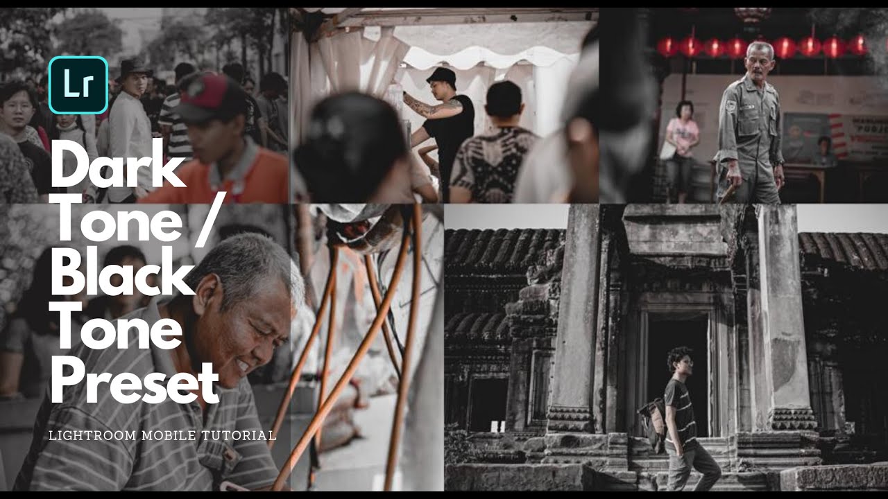 Tutorial Edit Foto Dark Tone / Black Tone | Lightroom Mobile Preset Tutorial