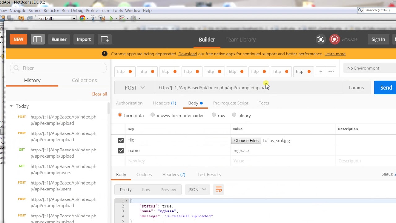 Codeigniter Restful Api To upload image and resize