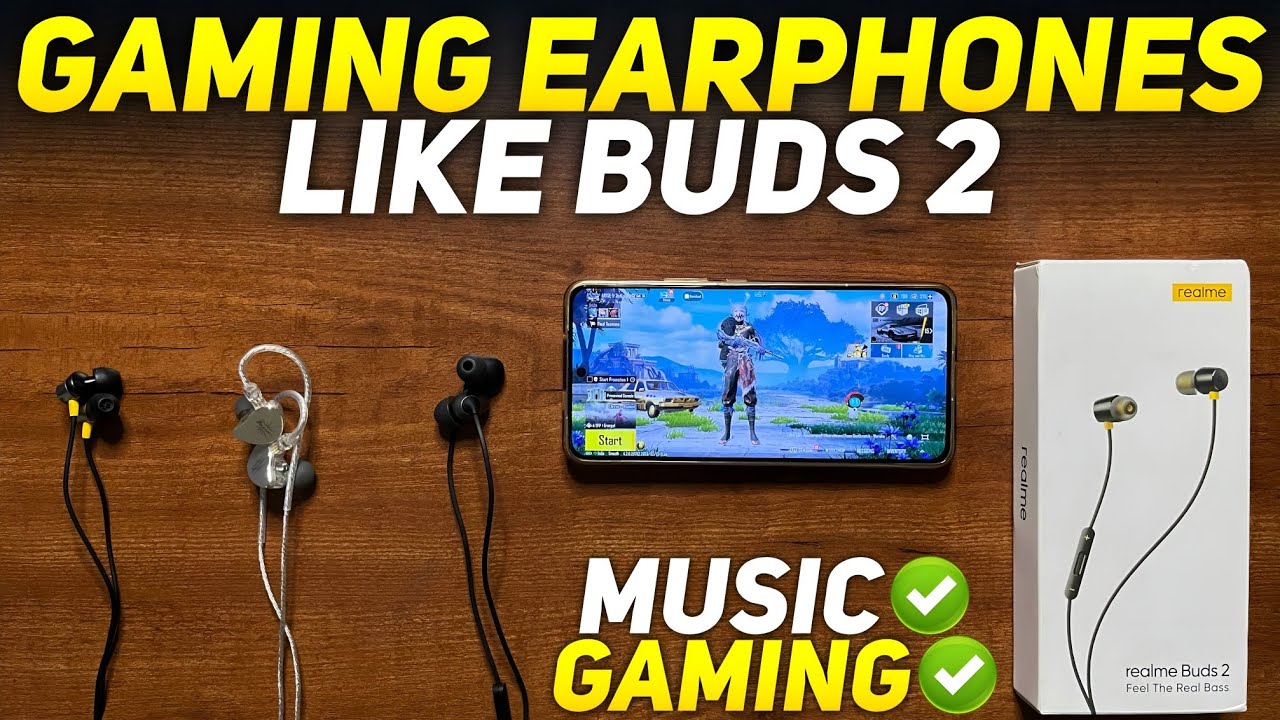 Top 3 Best Gaming Earphones Like Realme Buds 2 🔥 EARPHONES FOR GAMING UNDER 500 - 1000 RS