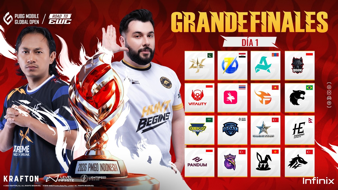 [ES] Evento Principal PMGO S1 2026 | Gran Final | D&iacute;a 1 | PUBG MOBILE GLOBAL OPEN Temporada 1