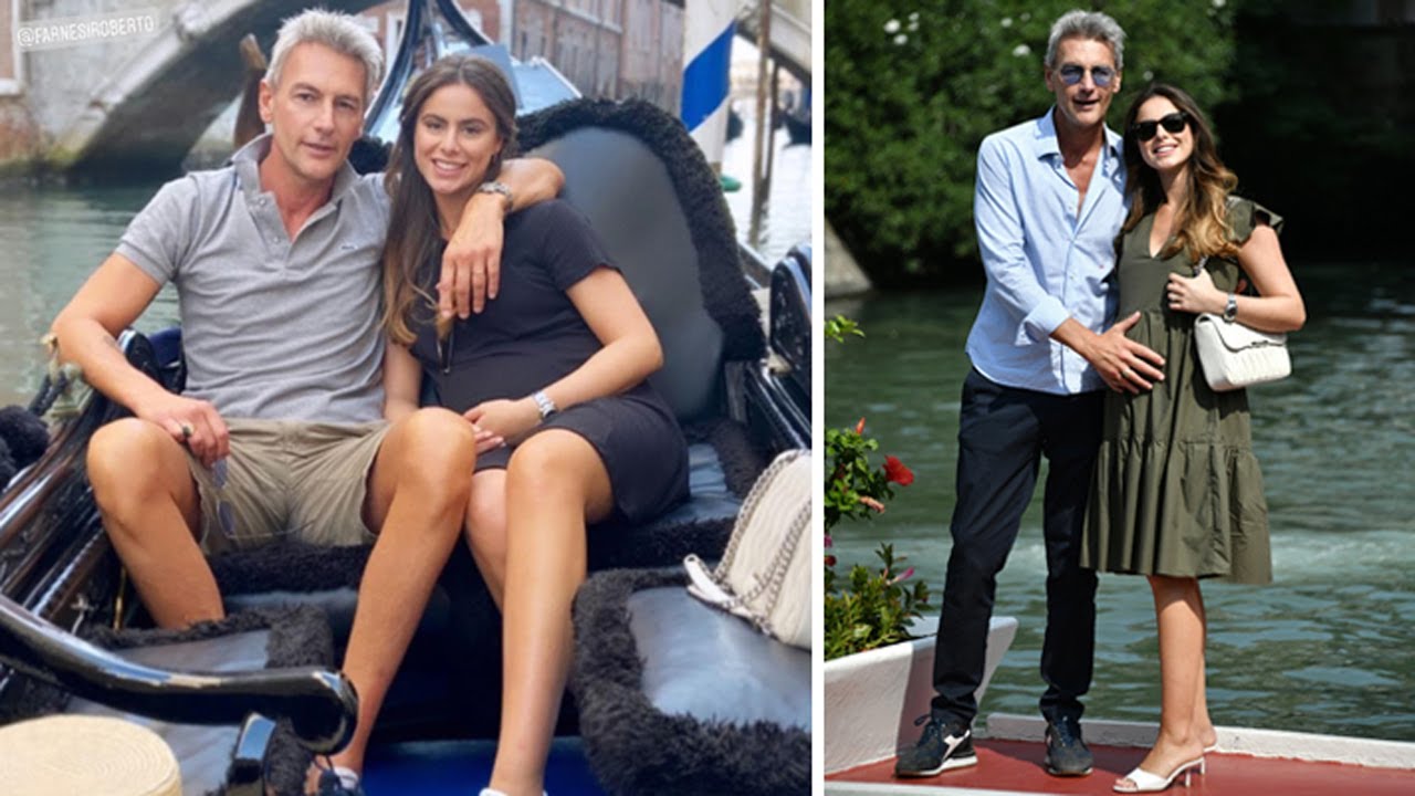 Roberto Farnesi romantico a Venezia con la compagna in dolce attesa