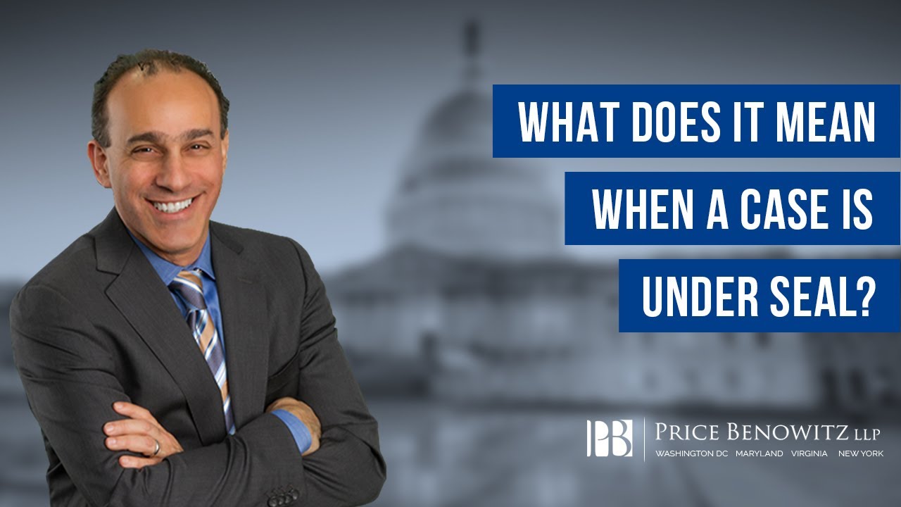 What Does it Mean When a Case is Under Seal? | Tony Munter Attorney at Law
