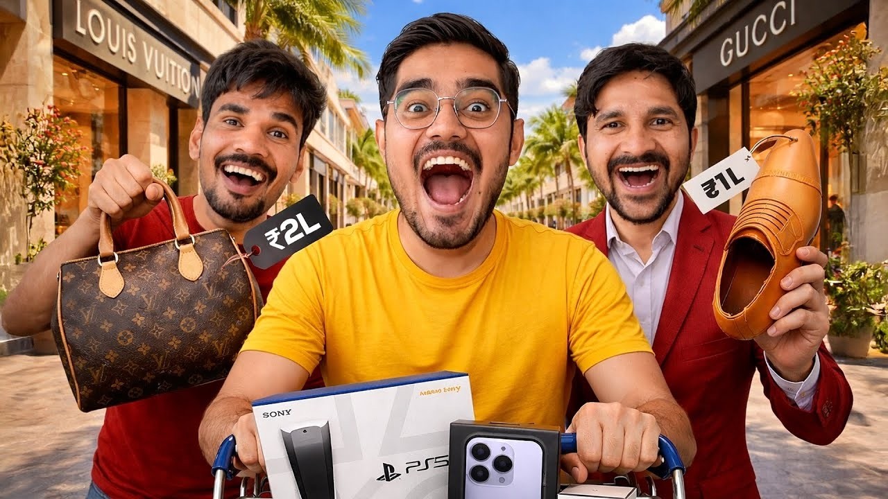 Crazy Xyz New Videos:✅🔥₹100000 Shopping Challenge 🔥 Team vs Team &ndash; पैसा उड़ाओ और जीतो! 😎