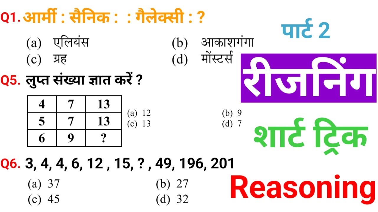 Reasoning | प्रैक्टिस सेट 02 | SSC CGL CHSL CPO GD | RRB NTPC GROUP D | MP&UPP BSSC | Noso Classes