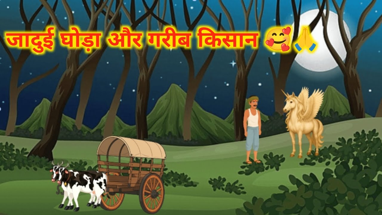 जादुई घोड़ा और गरीब किसान || Kahani || Hindi || Cartoon || Hindi Kahaniya #amitkahaniyatv 