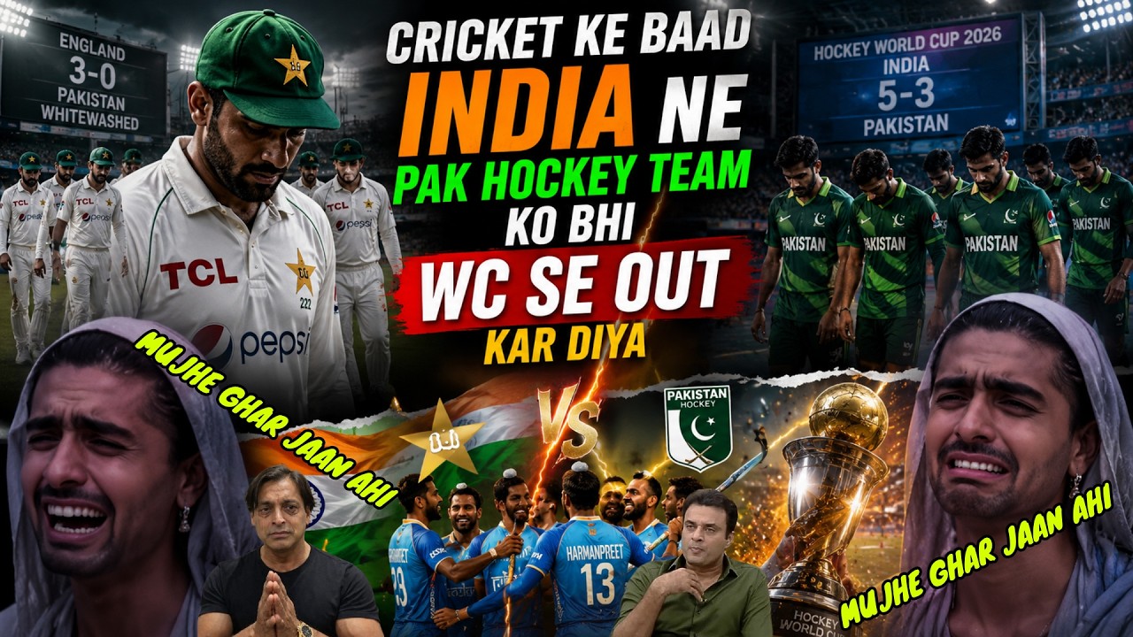 Pak Humiliated Twice! Eng Media Tears Into Cricket Team | India Knocks Pak Out of Hockey World Cup🤣