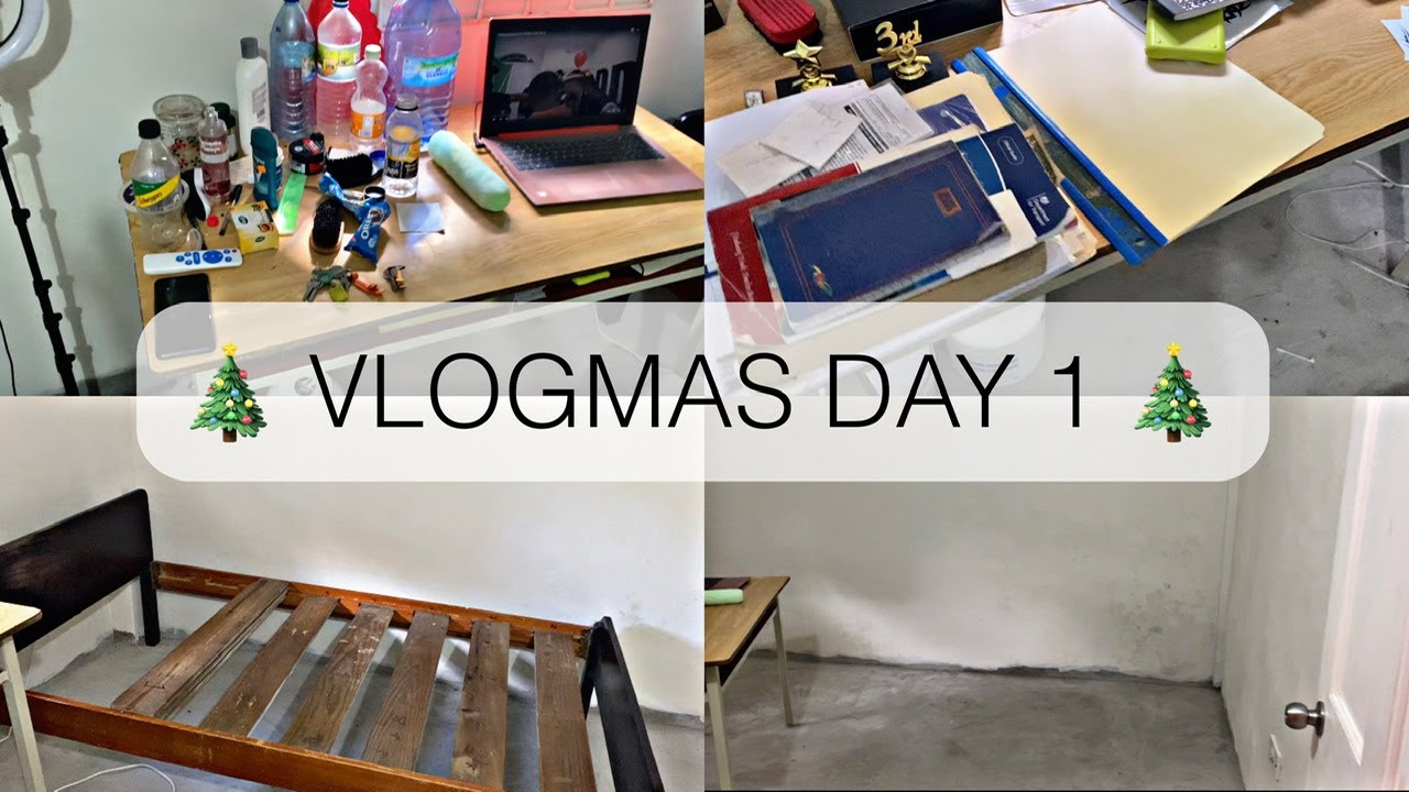 VLOGMAS DAY 1 | CLEANING MY BEDROOM FOR CHRISTMAS