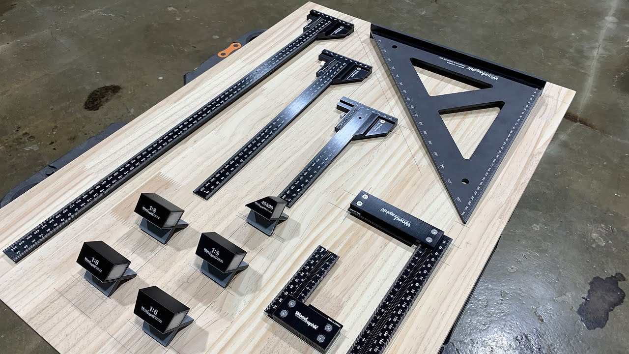 Woodraphic Marking Tools / Scriber Multi Guage, Precision Square, Dovetail Saw Guide / Woodworking