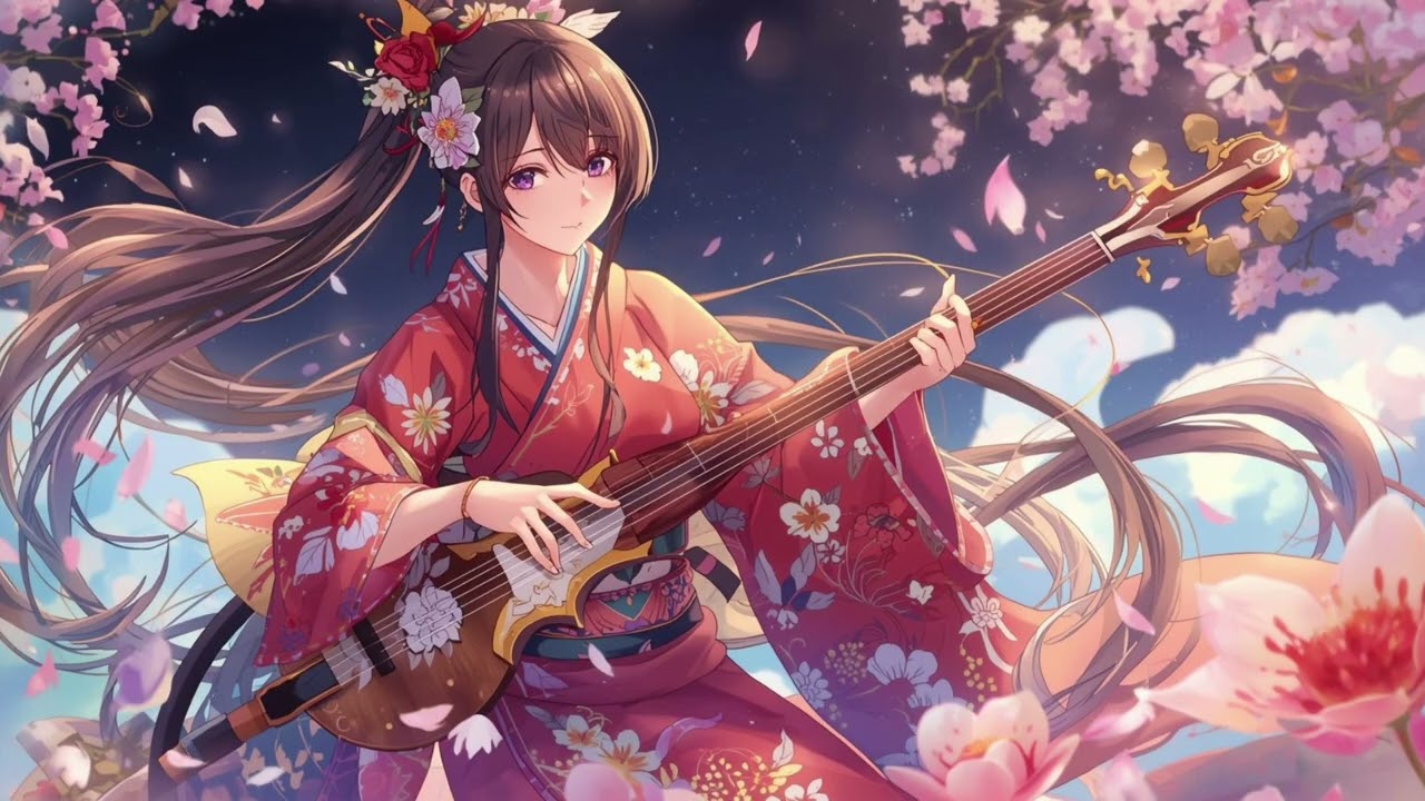 Traditional Japanese Instrumental – Calm Night Ambience