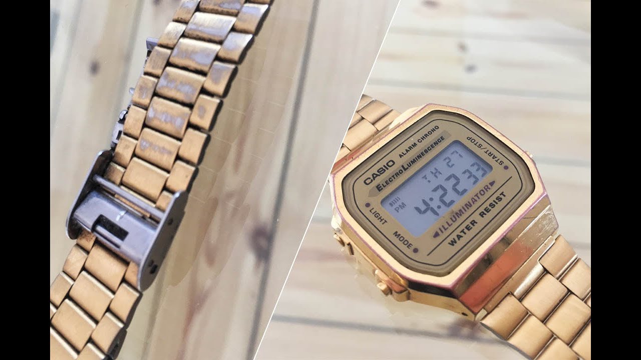 Casio Gold Watch (A168WG) after 3 Years of Use - Wear and Tear [HD]