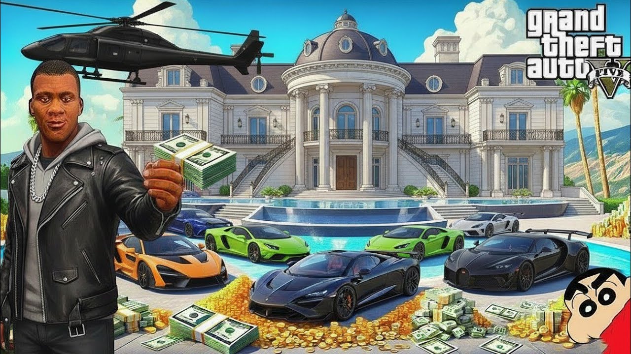 Gta 5 Franklin Shinchan New Super Rare Cars collections With Challange 