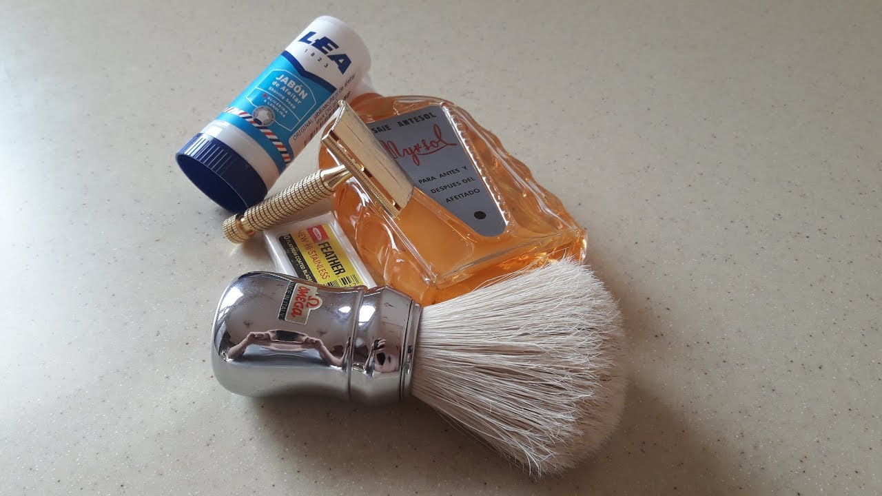 Бритье. Star razor, Feather, Omega 10048 brush, Lea shaving soap stick, Myrsol lotion. Shave review.