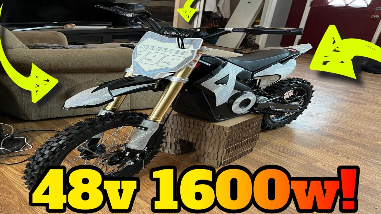 Распаковка/сборка мотоцикла DirtBike Mototec 48 В 1600 Вт!