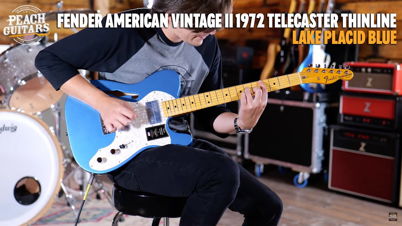 No Talking...Just Tones | Fender American Vintage II 1972 Telecaster Thinline | Lake Placid Blue