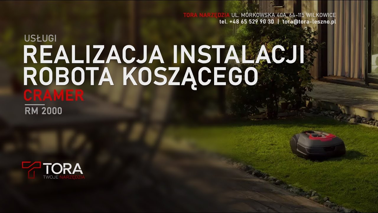 Realizacja instalacji robota koszącego Cramer RM2000