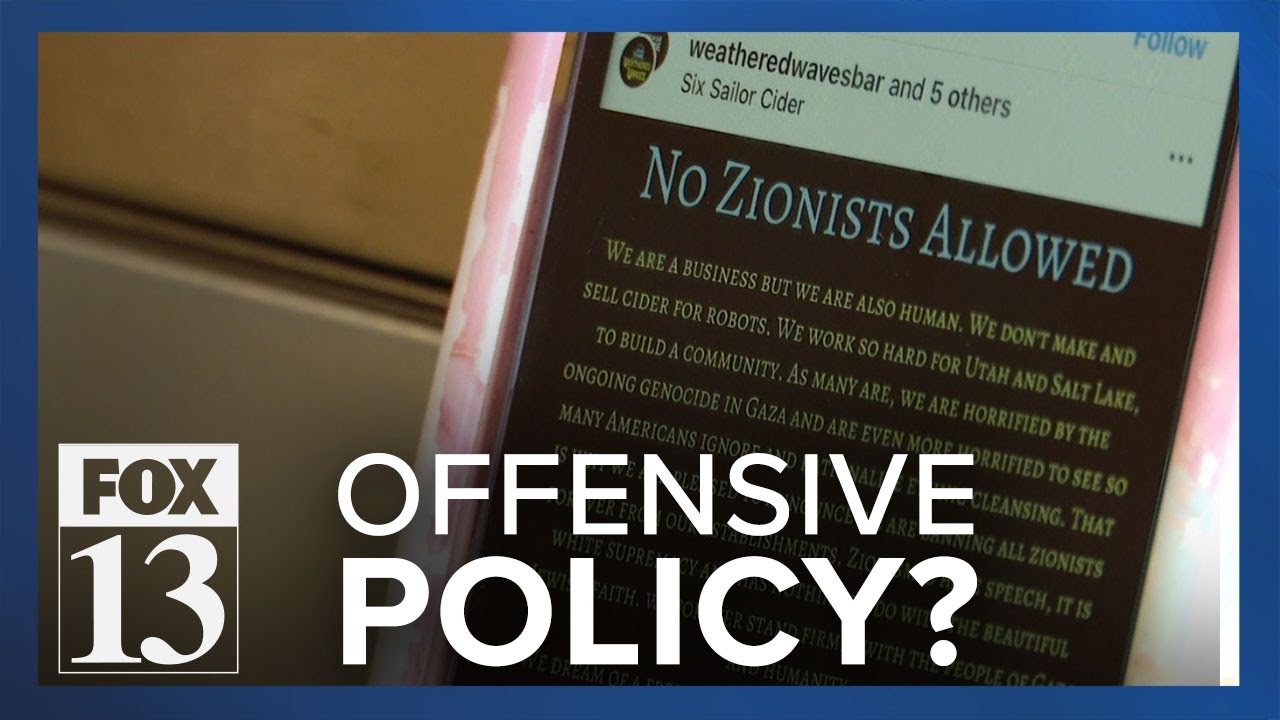 Salt Lake City bar's 'No Zionists Allowed' policy condemned as antisemitic