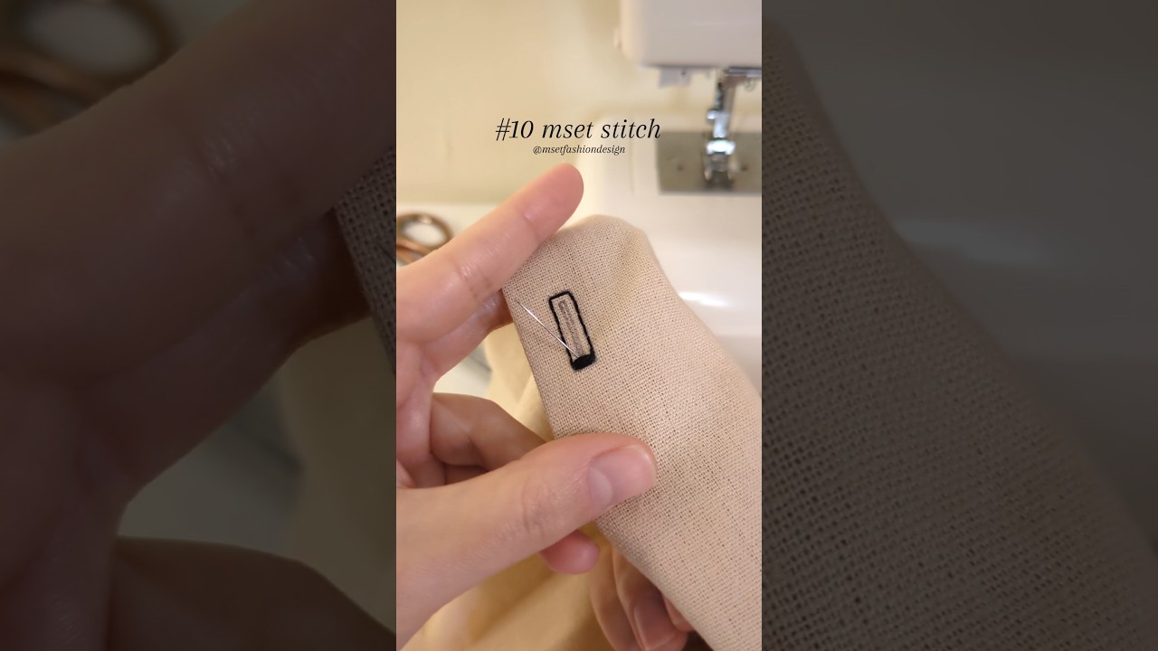 10 stitches you need to know #10 how to sew an mset buttonhole stitch #sewing #buttonholestitch