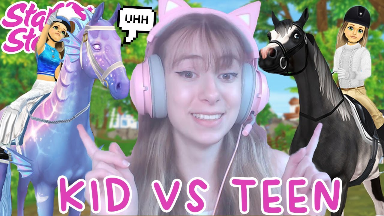 KID YOU 🤓 vs TEEN YOU 😎 *Star Stable Edition*
