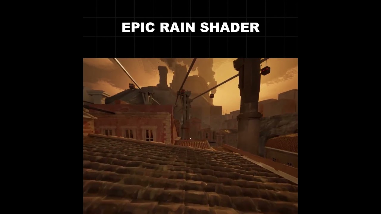 Epic rain shader - UE5