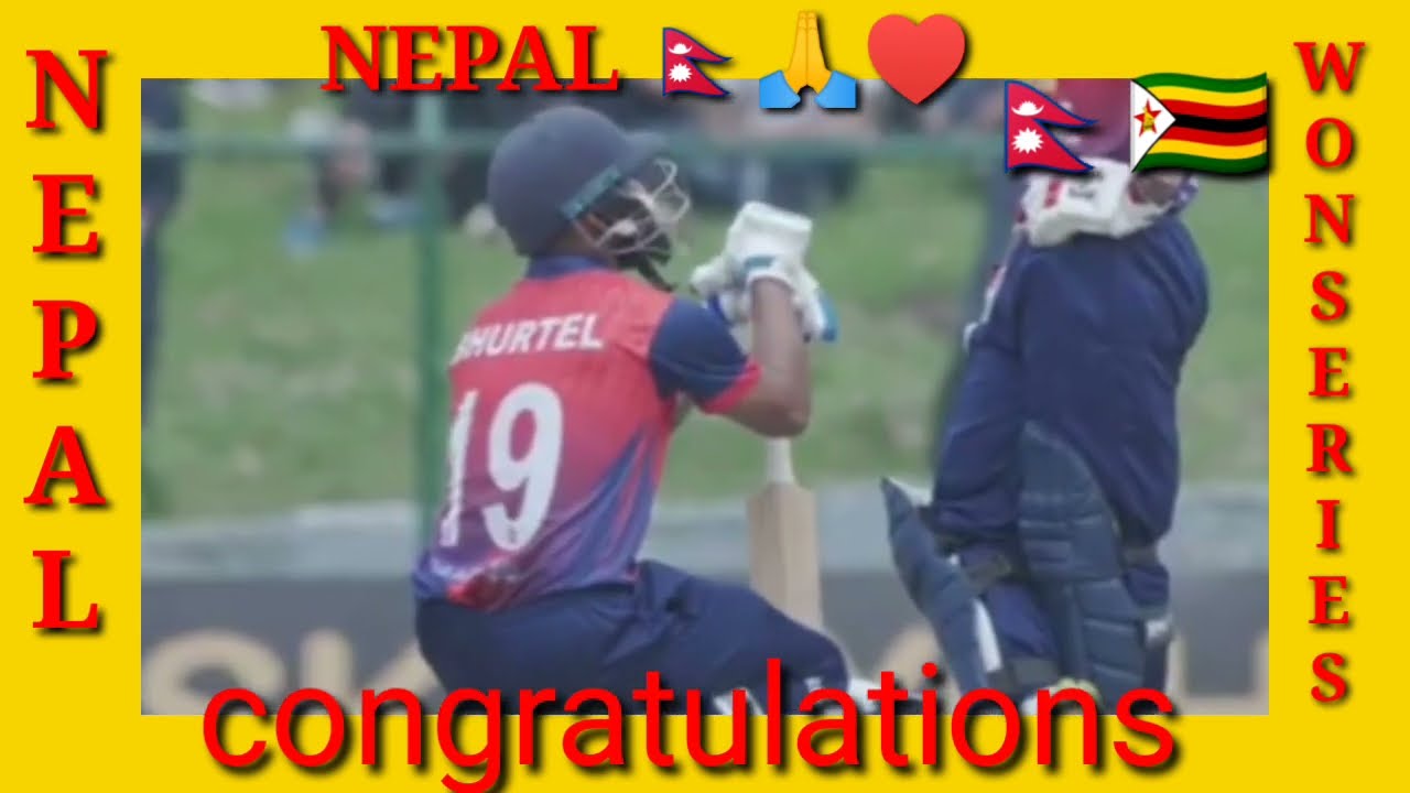 Nepal vs Zimbabwe final match highlights Nepal won the series#circket#nepalvszimbabwe#proudmoments