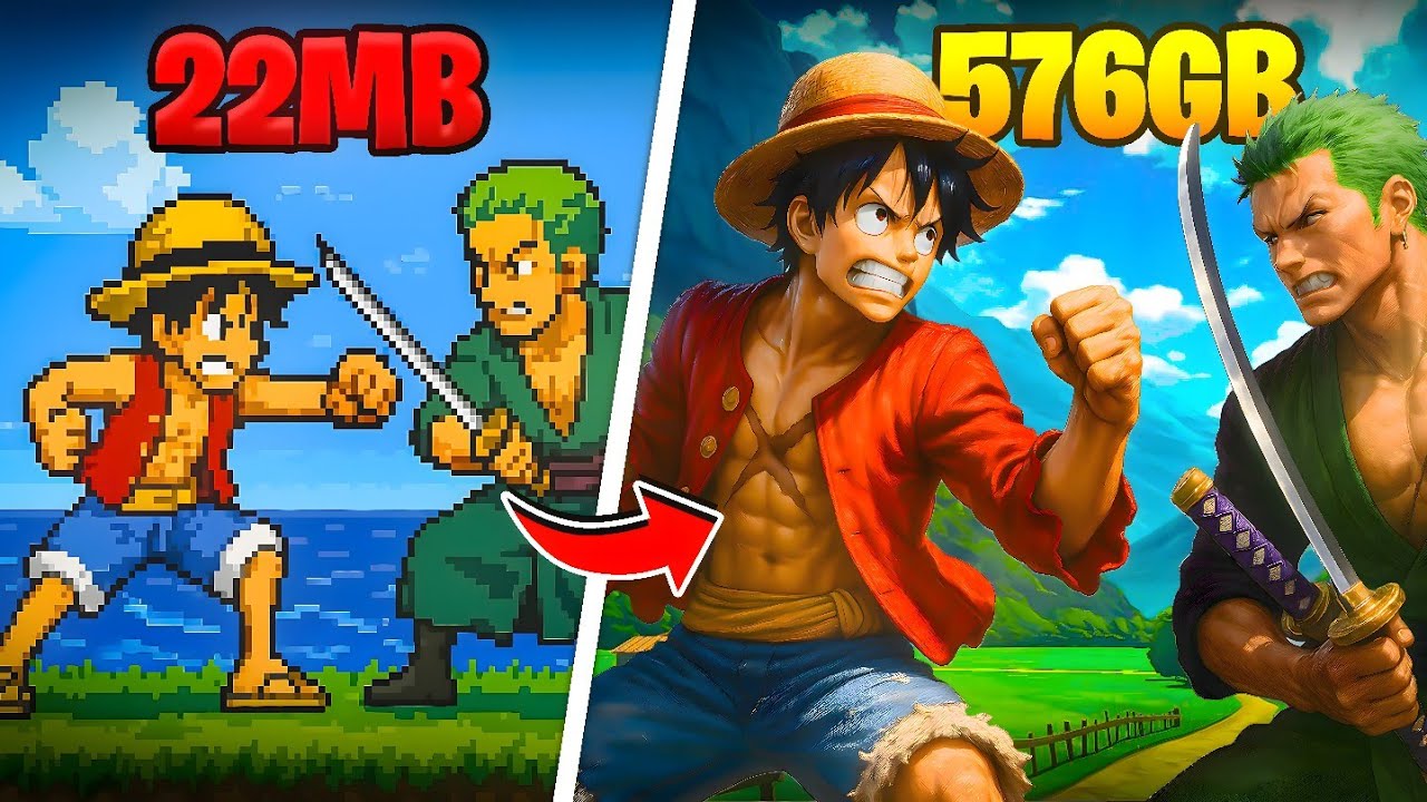 I PLAY 22MB VS 576GB ONE PIECE GAME