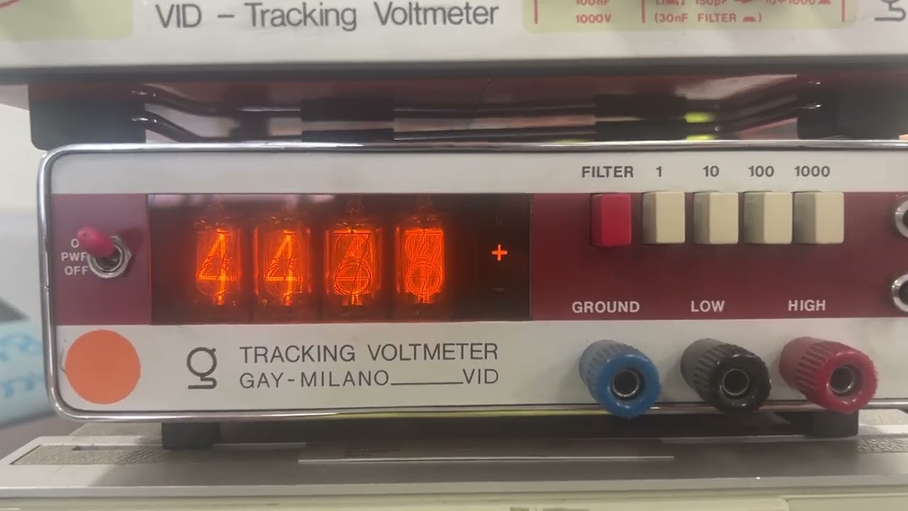 Nixie Tube voltmeter.