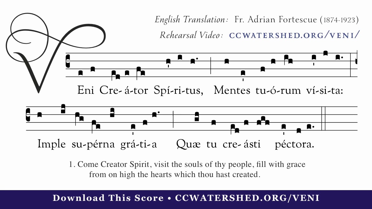 Veni Creator Spiritus Solo English Translation