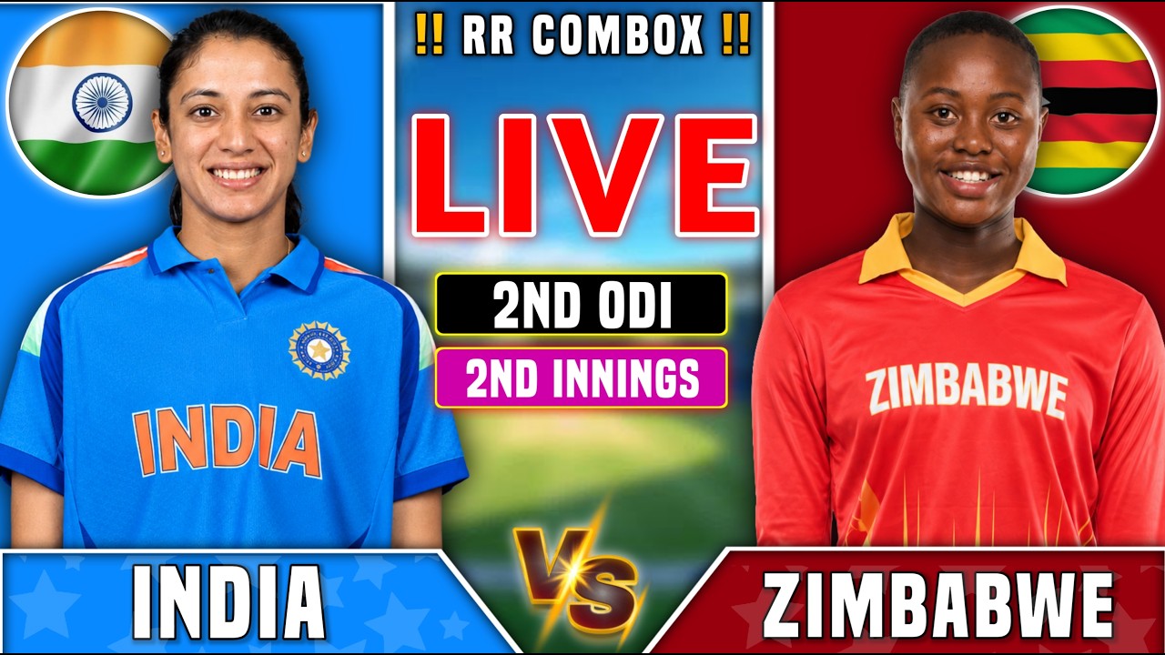 🔴IND W vs Zim W 2nd ODI Live | India Women vs Zimbabwe Women 2026 | Live Match Today, 2nd inning |