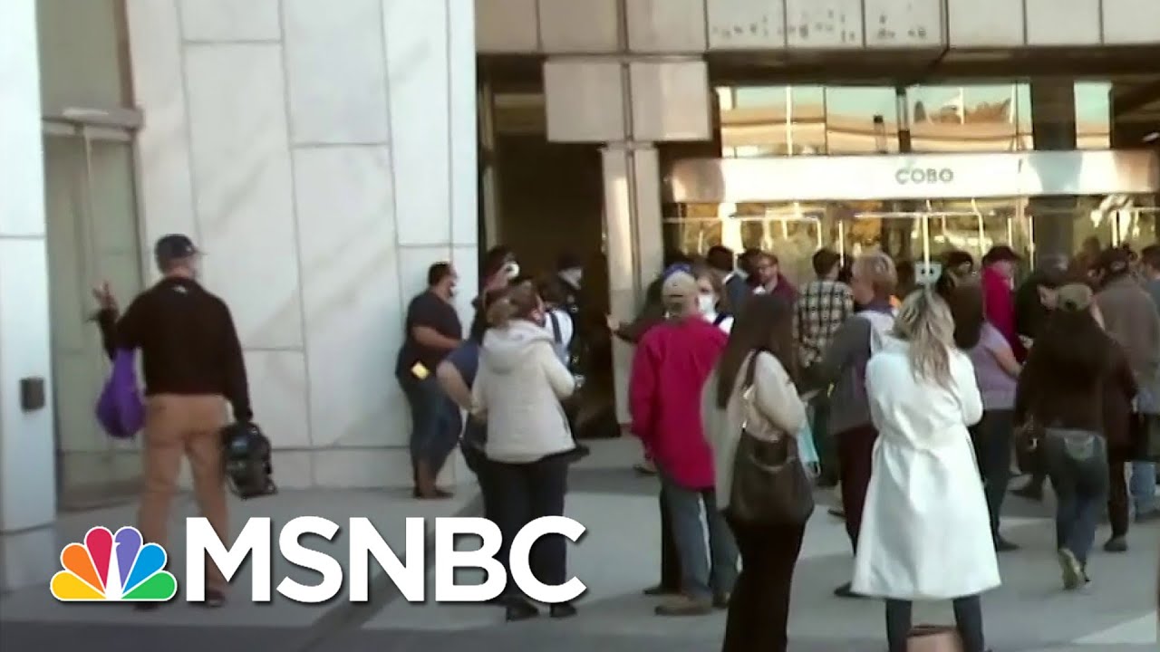Detroit Sees ‘Mob Like Scene’ Of Poll Watchers Outside Vote Counting Facility | MSNBC