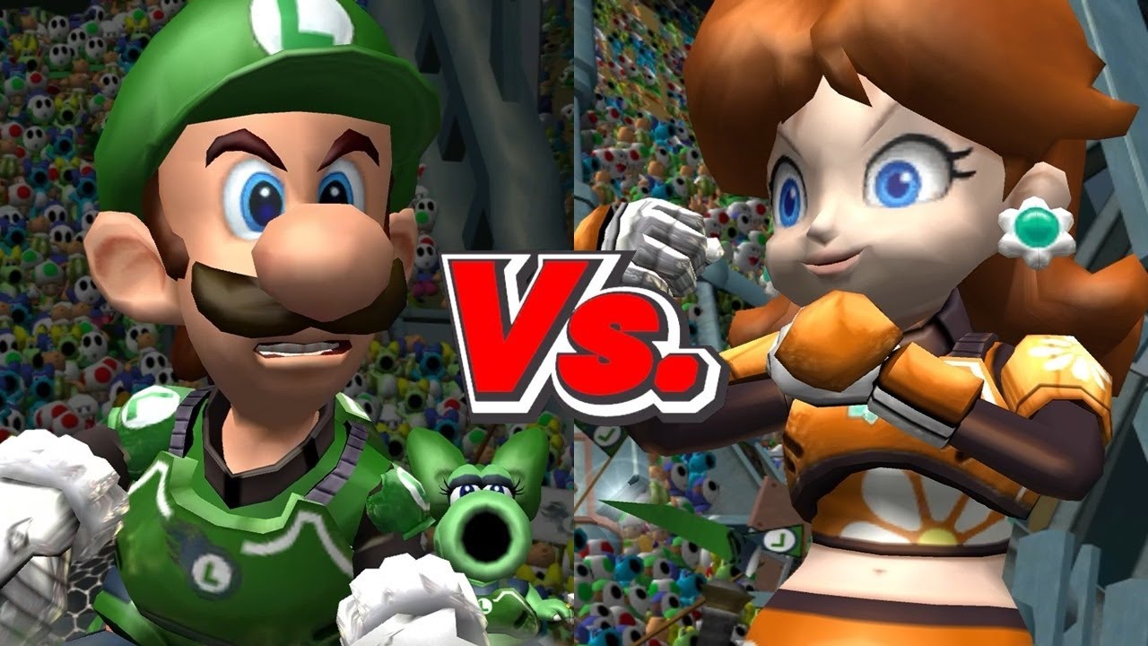 Mario Strikers Charged - Luigi Vs. Daisy